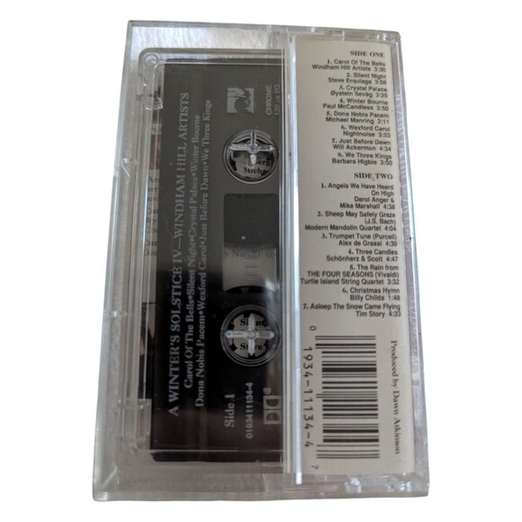A Winters Solstice IV Windham Hill Artists Various Cassette 1993 Carol Of Bells - Picture 2 of 3